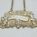 William IV Sterling Silver Hollands Gin Decanter Label Antique 1835 Birmingham