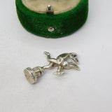Sterling Silver Eros the Archer Charm Pendant Vintage c1970