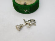 Sterling Silver Eros the Archer Charm Pendant Vintage c1970