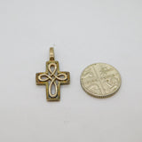 Sterling Silver Kit Heath Small Celtic Cross Studio Pendant Modern c1990s