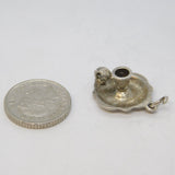 Sterling Silver Chamberstick Charm Pendant Vintage c1970s
