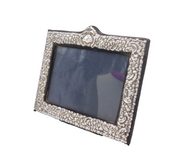Sterling Silver Floral Pattern Landscape Picture Frame Vintage 1989 London