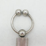 Montblanc Sterling Silver & Stone Set Keyring Vintage c2000s Germany