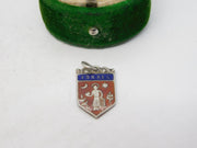 Sterling Silver Enamel Forres Shield Charm Pendant Vintage c1970
