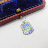 Sterling Silver & Enamel Weymouth Charm Pendant Vintage c1970
