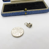 Sterling Silver Small Wishing Well Charm Pendant Vintage c1970