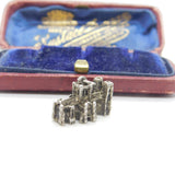 Sterling Silver Westminster Abbey Charm Pendant Vintage c1970