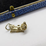 Sterling Silver Baby in the Weighing Scales Charm Pendant Vintage c1970
