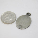Sterling Silver St Christopher Charm Pendant Vintage c1970