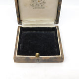 Edwardian Tooled Leather Jewellery Box 'C. Finch, Windsor' Antique c1910