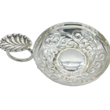 Sterling Silver Floral Pattern 'Tastevin' Wine Cup Vintage 1983 Sheffield