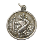Sterling Silver St Christopher Charm Pendant Vintage c1970s