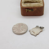 Sterling Silver & Enamel Wells Travellers Shield Charm Pendant Vintage c1970