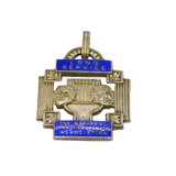 Sterling Silver & Enamel Operatic/Dramatic Long Service Fob Medal Vintage 1972