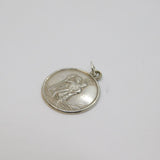 Sterling Silver St Christopher Travel Pendant With Inscription Vintage c1970