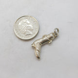 Sterling Silver Puss in Boots Charm Pendant Vintage c1970s