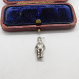 Sterling Silver Old Bobby Policeman Charm Pendant Vintage c1970