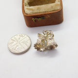 Sterling Silver Wedding Bells Charm Pendant Vintage c1970
