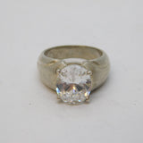 Sterling Silver Oval Cut Spinel Set Ring Vintage c1970 Size O UK