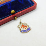 Sterling Silver & Enamel 'Glencoe Scotland Charm Pendant Vintage c1970