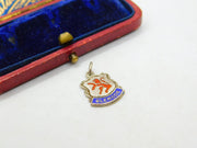 Sterling Silver & Enamel 'Glencoe Scotland Charm Pendant Vintage c1970