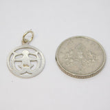 Sterling Silver Cut Out Aquarius Horoscope Charm Pendant Vintage c1970