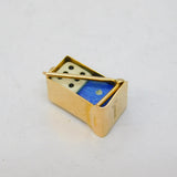 9ct Yellow Gold 'Lucky Dice' Charm Pendant Vintage 1960 London