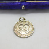Sterling Silver Charles & Diana Royal Wedding Charm Pendant Vintage 1981
