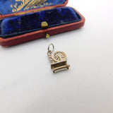 Sterling Silver Spinning Wheel Charm Pendant Vintage c1970