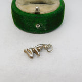 Sterling Silver Virgo Zodiac Charm Pendant Vintage c1970
