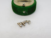 Sterling Silver Virgo Zodiac Charm Pendant Vintage c1970