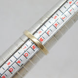 Sterling Silver Natural Shell Ellipse Studio Dress Ring Vintage c1970 Size M 1/2