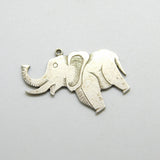 Sterling Silver Elephant Charm Pendant Vintage c1970