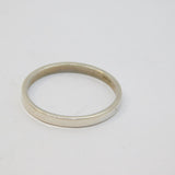 Sterling Silver 2mm Wide Wedding Band Ring Vintage c1970 Size R