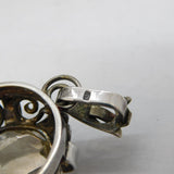 20th Century Continental .935 Grade Silver & Citrine Drop Pendant Antique
