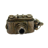 Sterling Silver Opening Camera With Bird Inside Charm Pendant Vintage c1970