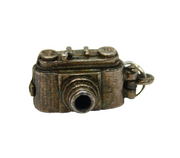 Sterling Silver Opening Camera With Bird Inside Charm Pendant Vintage c1970