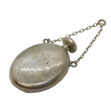 20th Century Dutch .800 Silver Miniature Chatalaine Perfume Bottle Antique 1918