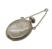 20th Century Dutch .800 Silver Miniature Chatalaine Perfume Bottle Antique 1918