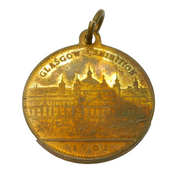 Victorian Scottish Glasgow Exhibition Celebration Medal Antique 1901