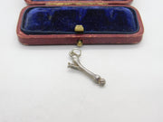 Sterling Silver Leek The Symbol of Wales Charm Pendant Vintage c1970