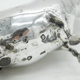 19th Century Dutch Sterling Silver Cow Creamer Jug Antique c1860