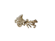 Sterling Silver Horse & Carriage Charm Pendant Vintage c1970