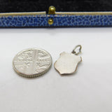 Sterling Silver & Enamel Belgique Belgium Charm Pendant Vintage c1970