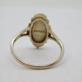 Sterling Silver Art Deco Marcasite Dress Ring Antique c1930 Size R