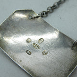 George III Sterling Silver Rum Decanter Label Antique 1807 Birmingham