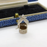 Sterling Silver Magic Wishing Well Charm Pendant Vintage c1970