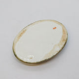 Art Deco Painted Porcelain Plaque Depicting a Lady Antique c1920s