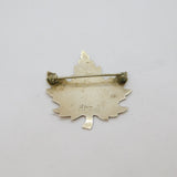 Sterling Silver La Reine Canadian Maple Leaf Brooch Pin Vintage c1950