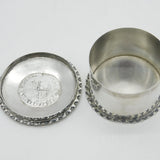 Victorian Sterling Silver Queen Elizabeth I Shilling Coin Set Box Antique 1894
